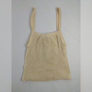 Vintage Retote Womens White Farmers Market Bag OS